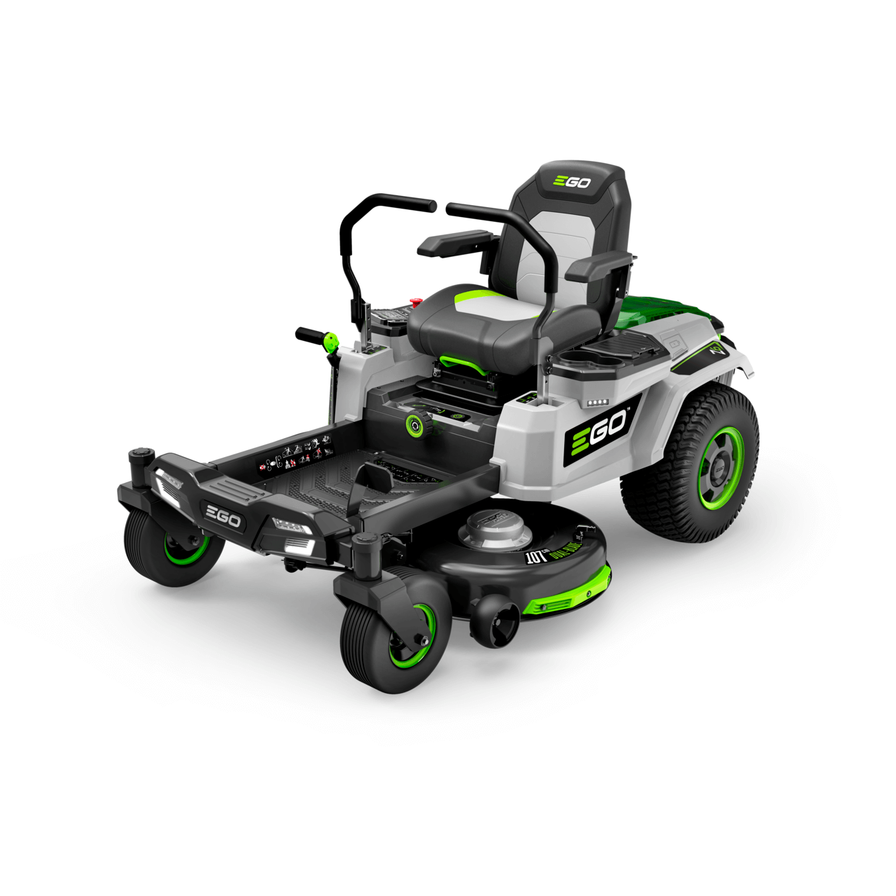 874b5a268051.png EGO Z6 42 Inch Zero Turn Electric Mower 56V Lithium e-STEER 22HP Equivalent 4 Batteries Included - Image 1