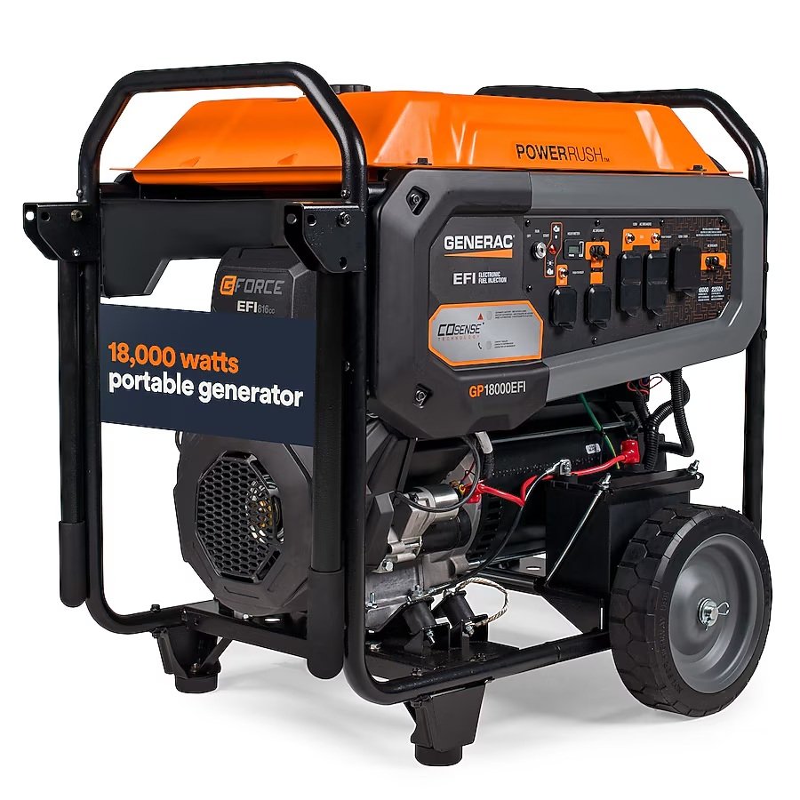 galmu-feed-12061-photo Generac GP18000EFI 22500 Starting 18000 Running Watt Gas Portable Generator Electric Start COsense EFI - Image 1