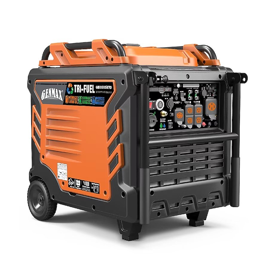 galmu-feed-5088-photo GENMAX GM10500iETC Tri Fuel Inverter Generator 10500 Starting Watts 8500 Running Watts Electric Remote Start Gas Propane Natural Gas - Image 1