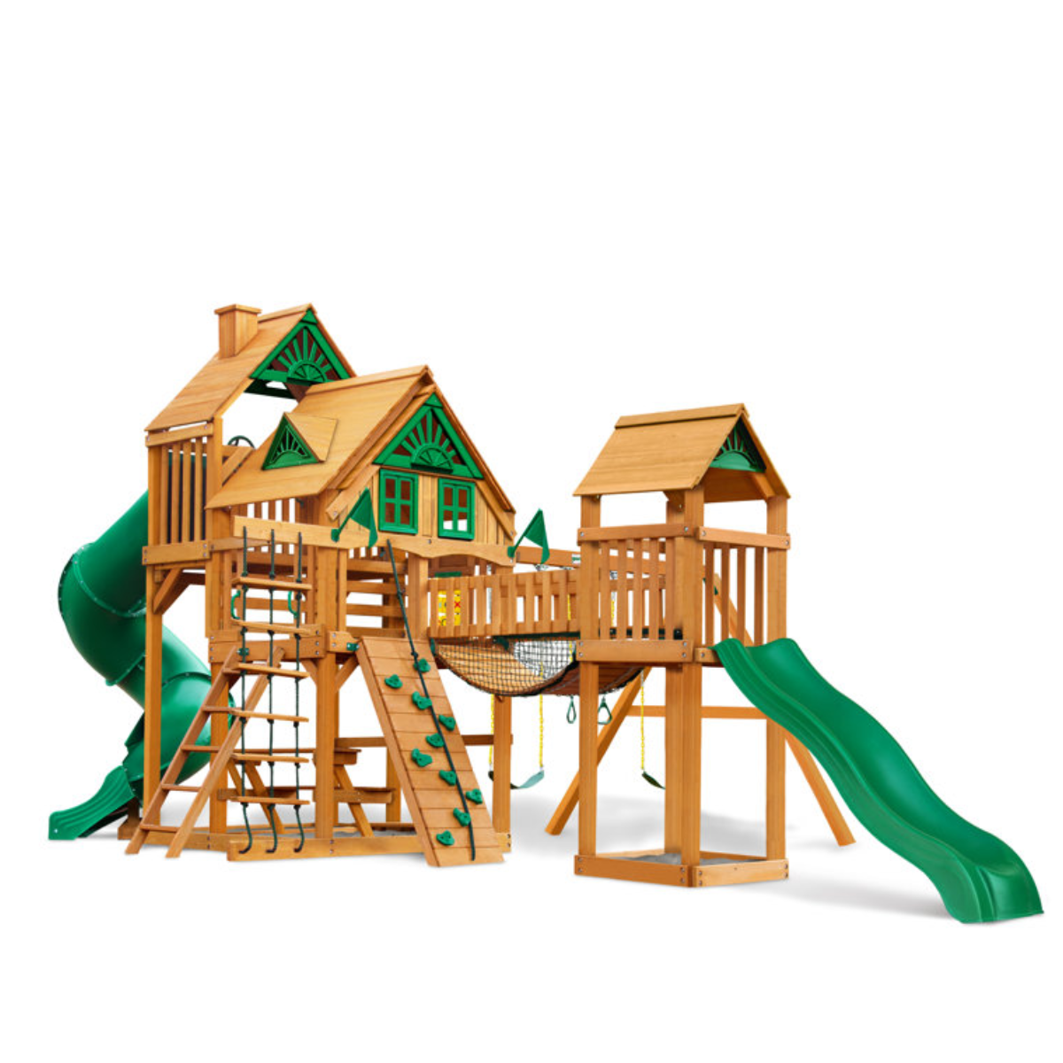 saybrokeeer-product-24-image-1.png Gorilla Playsets Treasure Trove II Treehouse Wooden Swing Set - Image 1