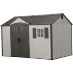 (Plastic) Outdoor Storage Shed with Steel-Reinforced Construction