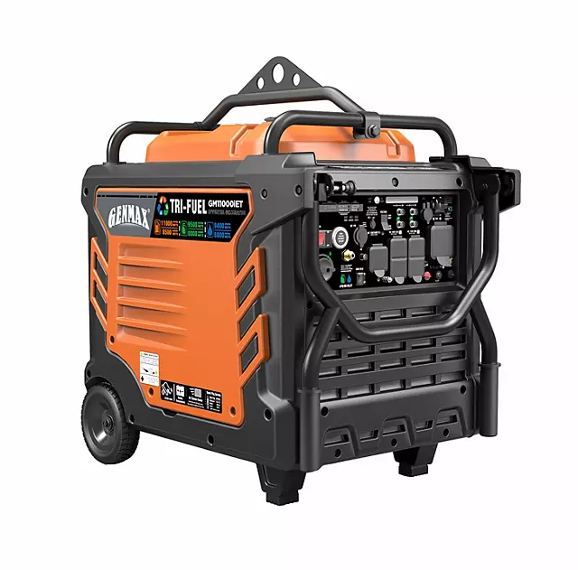 saybrokeeer-product-39-image-1.png GENMAX Tri Fuel Inverter Generator 9500 Starting Watts 7800 Running Watts Electric Start Gas Propane Natural Gas - Image 1
