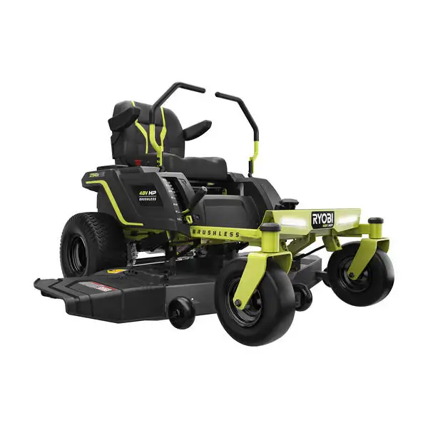 saybrokeeer-product-5-image-1.png Ryobi 48V 54 Inch Zero Turn Electric Riding Mower 115Ah Battery 54" Steel Deck Brushless Motors - Image 1