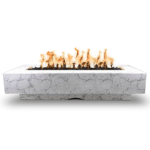 The Outdoor Plus 84″ Del Mar Concrete Gas Fire Pit