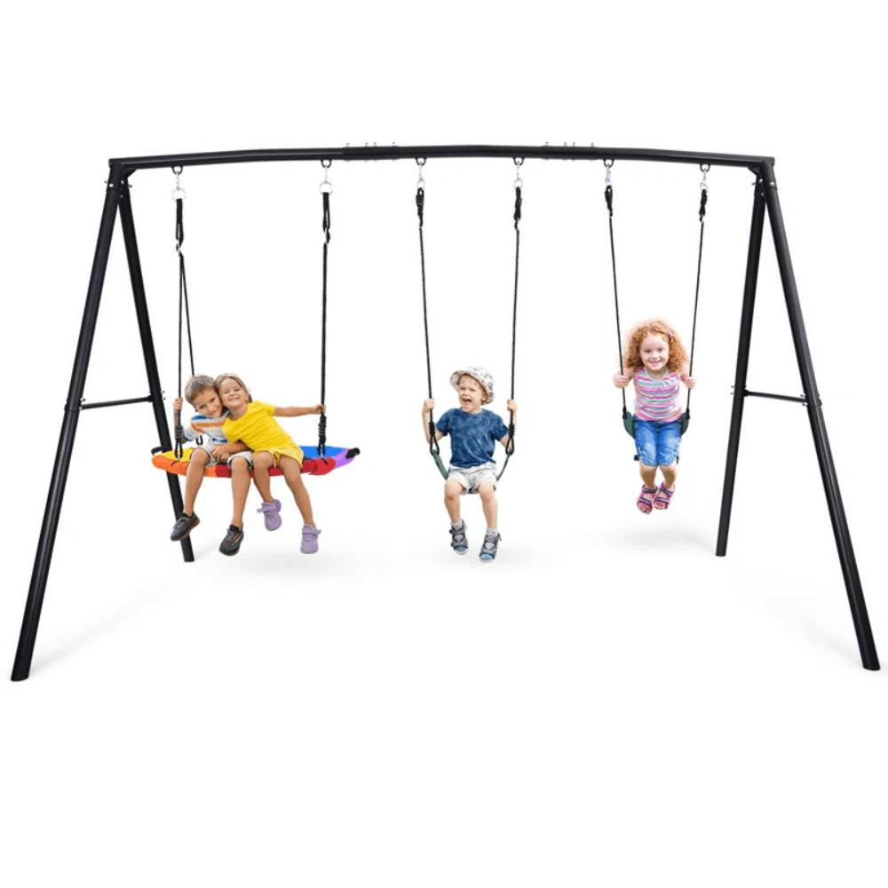 saybrokeeer-product-60-image-1.png Klo Kick Metal Swing Set with 3 Swings - Image 1
