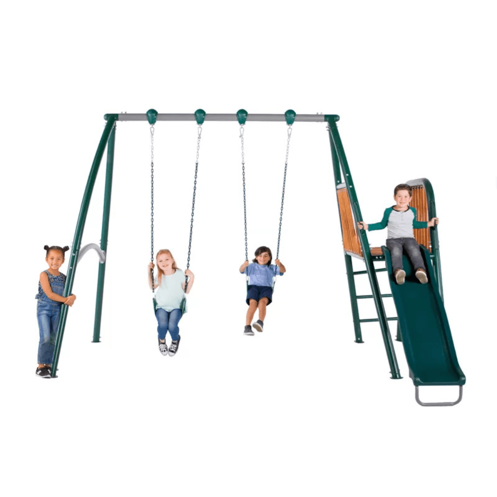 saybrokeeer-product-64-image-1.png Sportspower Alta Oaks 10′ Heavy Duty Swing Set with Lifetime Warranty on 6′ Double Wall Slide - Image 1